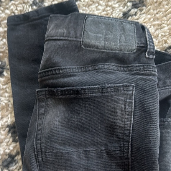 Pacsun black ripped stacked skinny jeans size 29X30. Like new condition. - Picture 3 of 3